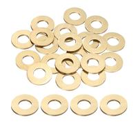 QUARKZMAN 20 Piezas Arandelas Planas De Latón M8 18mm DI x 8mm DE x 1.5mm Espesor Arandelas De Sellado Metálicas Anillo De Sellado Métrico Para Tornillos Tuercas Y Pernos