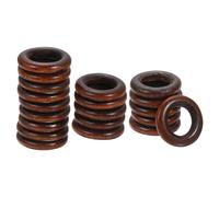QUARKZMAN 20 Piezas de Anillos de Madera Natural de 30 mm, Círculos de Madera Maciza de 6 mm para Manualidades DIY, Tejido, Macramé, Fabricación de Colgantes, Café Oscuro
