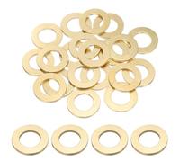 QUARKZMAN 20 Piezas De Arandelas Planas De Latón M16 30mm DI X 16mm DE X 2.5mm Espesor Arandelas De Sellado Metálicas Anillo De Sellado Métrico Para Tornillos Pernos Tuercas