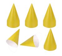 QUARKZMAN 20 Piezas De Gorros Mini De Fiesta De Cumpleaños Gorros De Fiesta De Papel Coloridos De Cono Ajustables Decoraciones De Cumpleaños Para De Para Para De Amarillo Dorado