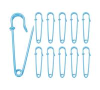 QUARKZMAN 20 Piezas De Imperdibles De Seguridad De 2 Pulgadas (50mm) Imperdibles Grandes De Acero con Pintura Horneada para Costura A Granel para Ropa Manualidades DIY Color Azul Cielo