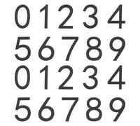 QUARKZMAN 20 Piezas De Números Autoadhesivos Para Buzón, Letreros De Dirección De Acrílico De 2.8", Efecto 3D En Relieve, Para Residencia, Apartamento, Oficina, Buzón (Números 0-9, Negro)