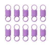 QUARKZMAN 20 Piezas de Topes de Cuentas, Mini Abrazaderas de Resorte para Joyería, Cierres de Metal para Hacer Manualidades de Joyería, Color Morado