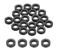 QUARKZMAN 20 Piezas Núcleo De Ferrita Toroidal 10mm OD X 6mm ID X 4mm H Anillos De Ferrita Para Reducir Pérdida De Señal Para Supresión De RFI EMI RF HF En Cables Fuerte Imán Redondo Negro