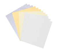 QUARKZMAN 200 Hojas De Foil Reactivo Para Tóner, Láminas De Transferencia Deco Foil 8.5"x11" A4 Papel De Foil Térmico, Oro Claro/Oro Mate/Cristal Plateado/Plateado