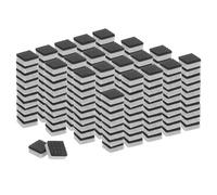 QUARKZMAN 200 Pcs Almohadillas De Fieltro Y EVA para Muebles, 3/8" (10mm) Pies Cuadrados para Muebles Protectores De Suelo Autoadhesivos, Patas De Mesa Y Patas De Silla, Gris+Negro