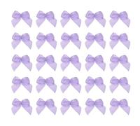 QUARKZMAN 200 pcs Lazos Mini De 1 Pulgada Pequeños Lazos De Cinta Morados Para Manualidades DIY Aplicaciones De Costura Accesorios Para El Cabello Decoración De Cajas De Regalo Bodas Fiestas