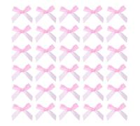 QUARKZMAN 200 Piezas Mini Lazos De Cinta 2 Pulgadas Pequeños Lazos Rosados Para Manualidades DIY Aplicaciones De Costura Accesorios Para El Cabello Decoración De Cajas De Regalo Bodas
