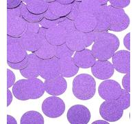 QUARKZMAN 200uds Redondo Confeti Brillante Confeti Mesa para Fiestas Bodas Festivales Decoraciones, 1.2 x 1.2 Pulgadas, Morado
