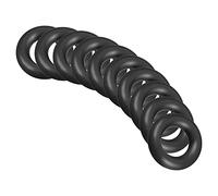 QUARKZMAN 20mm x 10mm x 5mm Nitrilo Goma Juntas Tóricas x 10uds Redondo Junta Arandela para Grifo Plomería Reparación Sellado Conexión [Negro]