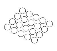 QUARKZMAN 20mm x 18mm x 1mm Nitrilo Goma Juntas Tóricas x 20uds Redondo Junta Arandela para Grifo Plomería Reparación Sellado Conexión [Negro]