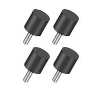 QUARKZMAN 20mmx20mm Vibraciones Aislador x 4uds M6 Macho Goma Soportes Impacto Amortiguador para Barco Bobinas, [Negro]