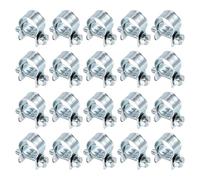 QUARKZMAN 20Pcs Abrazadera Para Manguera De Inyección De Combustible 11-13mm Ajustable De Acero Zincado Mini Abrazadera Para Manguera De Línea De Gas