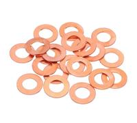 QUARKZMAN 20Pcs Arandelas Planas Cobre M12 12x22x1.5mm Arandela Plana Métrica Cobre Mejorada Anillos Apriete Para Sellado Para Tornillos Tuercas Accesorios Reparación Electrónica