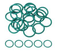 QUARKZMAN 20Pcs AS568 AS-015 Anillos De Goma Fluorada O-Ring, Duremetro 70A, 9/16" DI, 11/16" DE, 1/16" Ancho Junta De Sellado Para Válvulas De Tuberías De Máquinas, -20°C-230°, Verde