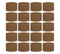 QUARKZMAN 20Pcs Bandas De Goma De Silicona Antideslizantes 3.39 Pulgadas Planas Bandas Elásticas De Goma Para Libros Trampas Arte Papel De Regalo Cordones Envoltorios Marrón