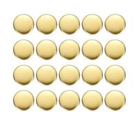 QUARKZMAN 20pcs Botones Redondos de Metal, 24L/15mm Botón de Latón Vintage Reemplazo de Costura Artesanía Accesorios para Coser Tejer Ropa Camisas Pantalones Chaquetas Bricolaje, Dorado