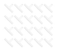 QUARKZMAN 20Pcs Conector De Válvula De Aire para Acuario, Válvulas De Retención De Tubo En Línea De Plástico De 3 Vías para Tubo De Aire De 8mm ID para Estanque O Pecera, Blanco