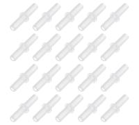 QUARKZMAN 20Pcs Conector De Válvula De Aire para Acuario, Válvulas De Retención De Tubo En Línea De Plástico para Tubo De Aire De 4mm ID para Estanque O Pecera, Blanco