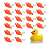 QUARKZMAN 20Pcs Curva De Pato De Plástico 0.27 in Boca De Pato De Seguridad para Muñecas Decoración De Reemplazo con Arandelas para Manualidades DIY Crochet Fabricación De Muñecas