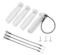 QUARKZMAN 20Pcs Etiquetas De Seguridad Rígidas - Etiquetas Rígidas Reutilizables AM 58kHz Para Ropa De Seguridad Minorista Longitud 2.87" Con Alfileres Y Cordones, Apto