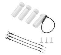 QUARKZMAN 20Pcs Etiquetas De Seguridad Rígidas - Reutilizables AM 58kHz Etiquetas De Seguridad Para Ropa De Tienda 2.01" De Largo Con Alfileres Y Cordones, Adecuadas