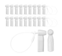 QUARKZMAN 20Pcs Etiquetas De Seguridad Rígidas - Reutilizables AM 58kHz Etiquetas De Seguridad Para Ropa Tipo Split Con Cordones, Adecuadas Para Ropa/Zapatos/Sombreros, Gris Claro