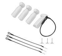 QUARKZMAN 20Pcs Etiquetas De Seguridad Rígidas - Reutilizables AM 58kHz Etiquetas De Seguridad Rígidas Para Ropa De Tiendas 1.81" De Largo Con Alfileres Y Cordones, Ajustables