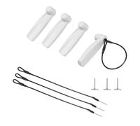 QUARKZMAN 20Pcs Etiquetas De Seguridad Rígidas - Reutilizables AM 58kHz Etiquetas Rígidas De Seguridad Para Ropa Minorista 2.56" De Longitud Con Alfileres Y Cordones, Adecuadas