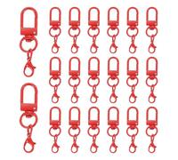 QUARKZMAN 20Pcs Ganci A Doppia Testa In Metallo A Forma Di Chela Di Aragosta, Ganci A Doppia Cordicella, Girevoli Per Creazione Di Gioielli, Portachiavi, Borse, DIY Crafts Findings, xx