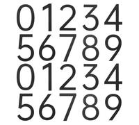 QUARKZMAN 20Pcs Números De Casa De 2.7 Pulgadas 0-9, Pegatinas Acrílicas Autoadhesivas Para Buzón O Puerta, Letreros De Dirección Exterior Para Oficina Hotel Jardín, Negro Mate