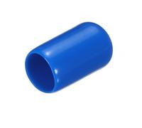 QUARKZMAN 20Pcs Tapones de Goma de 7.5mm de Diámetro Interior para Tubos Redondos de Vinilo PVC, Cubierta de Tornillo Protectora de Rosca Azul