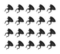 QUARKZMAN 20Pcs Ventosas para Acuario, Soportes para Tubos De Aire De 13mm, Abrazaderas, Soportes para Vasos, Ventosas para Tubos, Ventosas para Tubos De Aire De Acuario, Negro