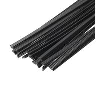 QUARKZMAN 20uds 8 Pulgadas Plástico Soldadura Varillas PE Soldadura Tiras para Plástico Soldador Negro