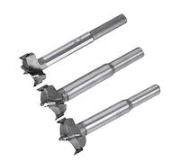 QUARKZMAN 21mm 22mm 23mm Dia. Forstner Taladro Barrenas x 1 Juego Madera Agujero Sierra Para Taladrar Madera, Carpintería Bisagra Cortador, [Plateado Tono, Carburo Aleación Punta]