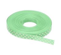 QUARKZMAN 22.5m Cintas Decorativas Grosgrain, Ancho 10mm Ribbon Manualidades Adorno con Puntos para Lazos Decoración Embalaje Regalo Flores Boda Navidad Fiestas Cumpleaños, Fruto Verde