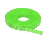 QUARKZMAN 22.5m Cintas Decorativas Grosgrain, Ancho 10mm Ribbon Manualidades Adorno con Puntos para Lazos Decoración Embalaje Regalo Flores Boda Navidad Fiestas Cumpleaños, Verde Brillante