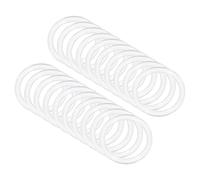 QUARKZMAN 22mm ID Silicona Juntas Tóricas Arandela Junta x 20uds Arandela Redonda Plana Arandela Junta Sello Anillo para Vidrio Puerta Manija, Transparente