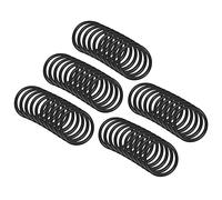 QUARKZMAN 22mm x 18mm x 2mm Nitrilo Goma Juntas Tóricas x 50uds Redondo Junta Arandela para Grifo Plomería Reparación Sellado Conexión [Negro]
