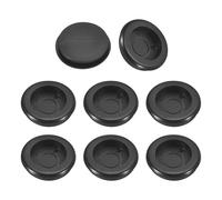 QUARKZMAN 22Pcs Pasacables Arandelas de Goma para Agujero de 1" (25mm), 13/16" (21mm) ID Tapones de Agujero de Un Solo Lado Anillo de Junta para Protección de Cable, Negro