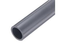 QUARKZMAN 23cm PVC Tubo Redondo Rígido, 32mm OD Tubería de Agua para Piscina Acuario Riego Hidroponico Tubos PVC para Proteger Cables Eléctricos, Fundas de Cables, Gris, 3.2mm Grosor