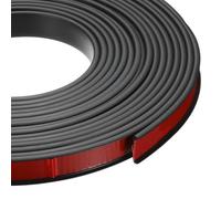 QUARKZMAN 24.9 Pies Borde En Forma De U, Ajuste 5/8 Pulgada Protector De Borde Flexible Para Muebles Con Adhesivo TPE Para Gabinetes, Encimera, Estantes, Mesa, Madera, Negro