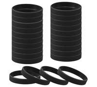QUARKZMAN 24 Braccialetti In Gomma, Braccialetti In Silicone Elastici Colorati Unisex per Adulti Adolescenti Sport Squadre Giochi Feste Decorazioni Moda