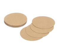 QUARKZMAN 24 Pcs Círculos De Cartón, Recortes Redondos De Papel De 3.1 Pulgadas, Círculos De Cartón Grueso Para Manualidades, Pintura, Suministros, Proyectos DIY, Decoración, Color Kraft