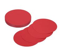 QUARKZMAN 24 Pcs De Cartulina Redonda, Recortes Redondos De 2", Círculos De Cartón Grueso Para Manualidades, Suministros De Pintura, Proyectos DIY, Decoración De Tableros De Anuncios, Rojo