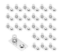 QUARKZMAN 24 Pcs Molla A Contatto per Batterie AA In Lamiera Nichelata, 24 mm x 11 mm Molla Di Conversione Da Positivo A Negativo per Montaggio Su PCB E Portabatterie