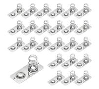 QUARKZMAN 24 Pcs Molla A Contatto per Batterie AAA In Lamiera Nichelata 21 mm x 9 mm Molla Di Conversione Da Positivo A Negativo per Montaggio Su PCB E Portabatterie