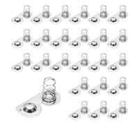 QUARKZMAN 24 Pcs Molla Di Contatto per Batteria AAA Piastra Nichelata, 20 mm x 9 mm Conversione Da Negativo A Positivo Sostituzioni Molla per Montaggio Su PCB E Portabatterie