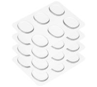 QUARKZMAN 24 Piezas de Amortiguadores de Tambor Almohadillas de Gel de Silicona Silenciadores de Tambor Moon Gels Transparentes 30x25x3mm para Tambores y Platillos Control de Tono