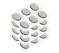 QUARKZMAN 24 Piezas de Amortiguadores de Tambor Almohadillas de Gel de Silicona Silenciadores de Tambor Moon Gels Café 30x25x3mm para Tambores y Platillos Control de Tono